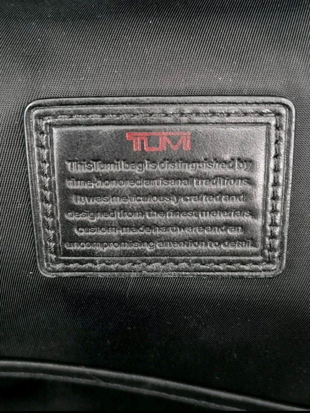 Tumi Alpha 2 Black Leather Backpack 96178DHR.